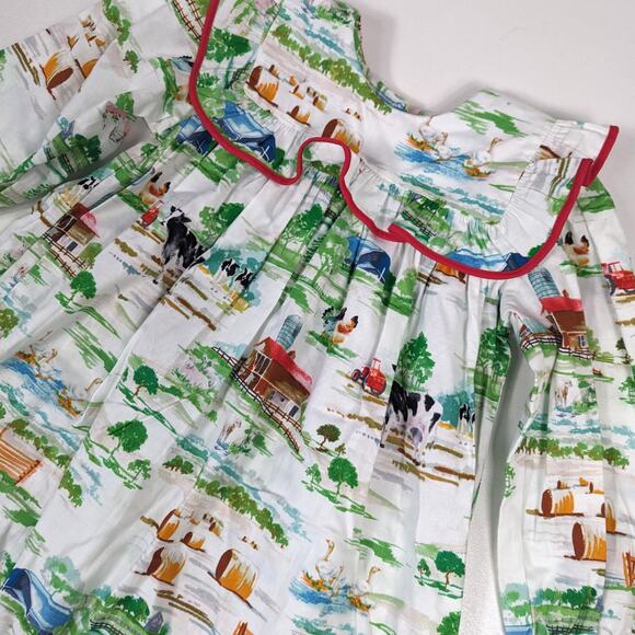 Le Za Me Dress Girls Sz 6 Farm Barn Autumn Boutique Long Sleeve Casual - Picture 2 of 7